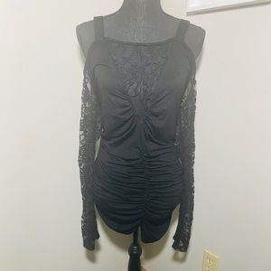 Rosegal lace off shoulder shirt